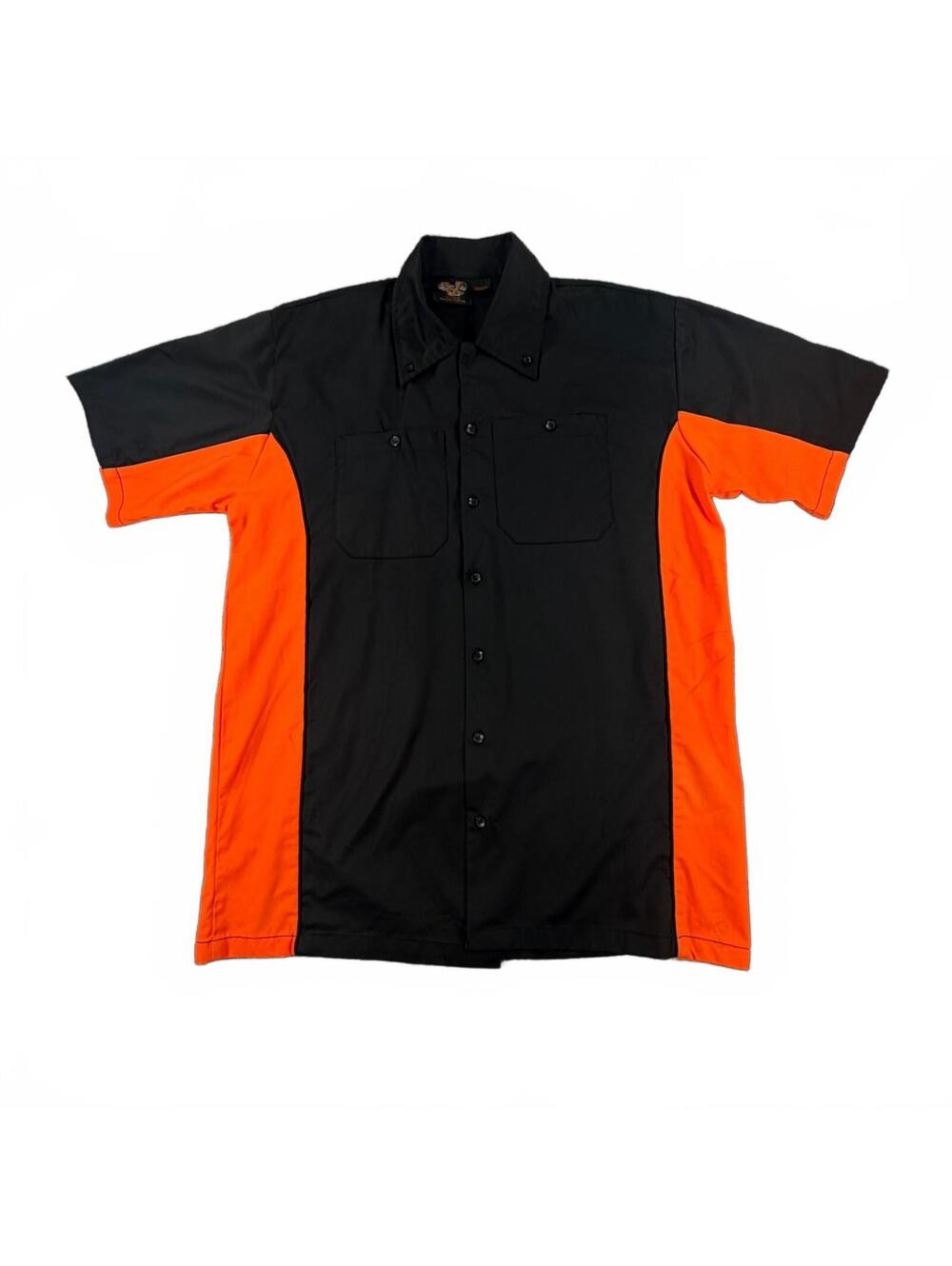 Vance Biker Wear Myrtle Beach Motorcycle Rally 2021 Shirt Size 2XL Black Orange
